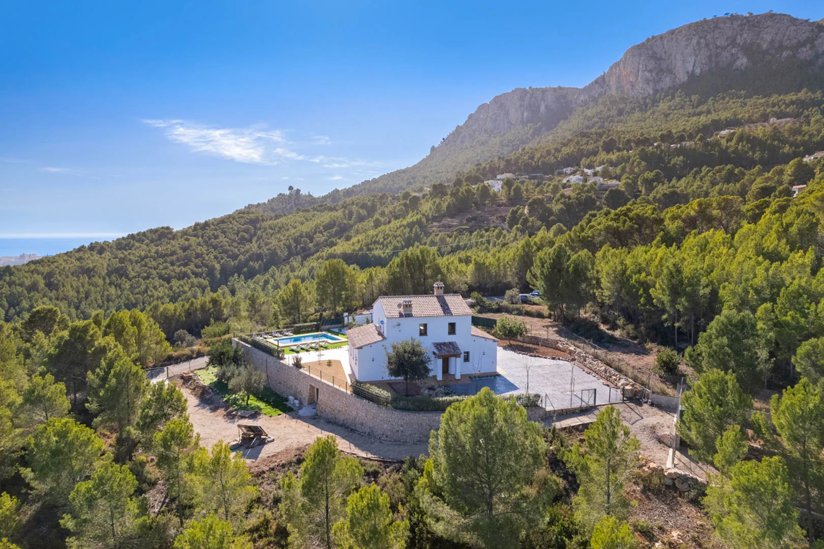 Preciosa finca con vistas al mar en venta en Oltamar, Calpe