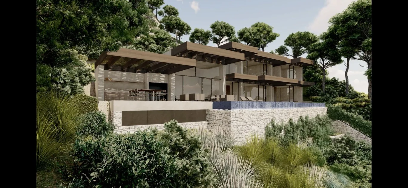 AR56711 - Bonita y espaciosa villa de nueva construcción en venta con vistas al mar en Benissa