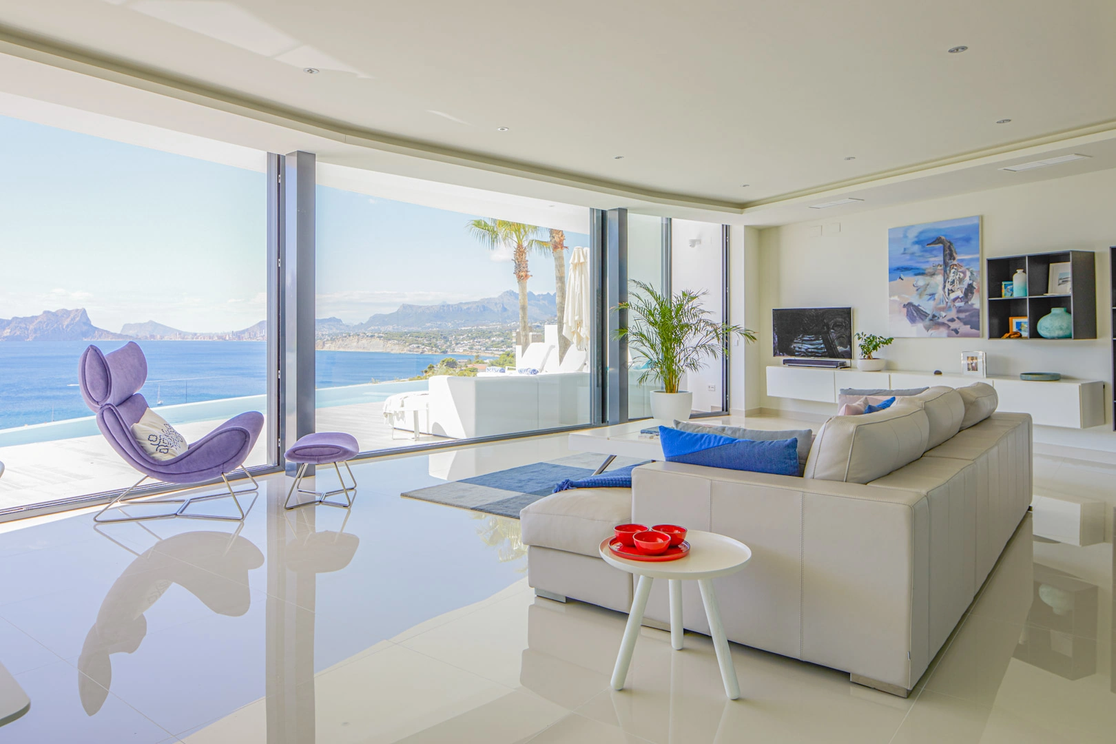 Designer-Villa mit Panoramablick auf das Meer zum Verkauf in El Portet, Moraira