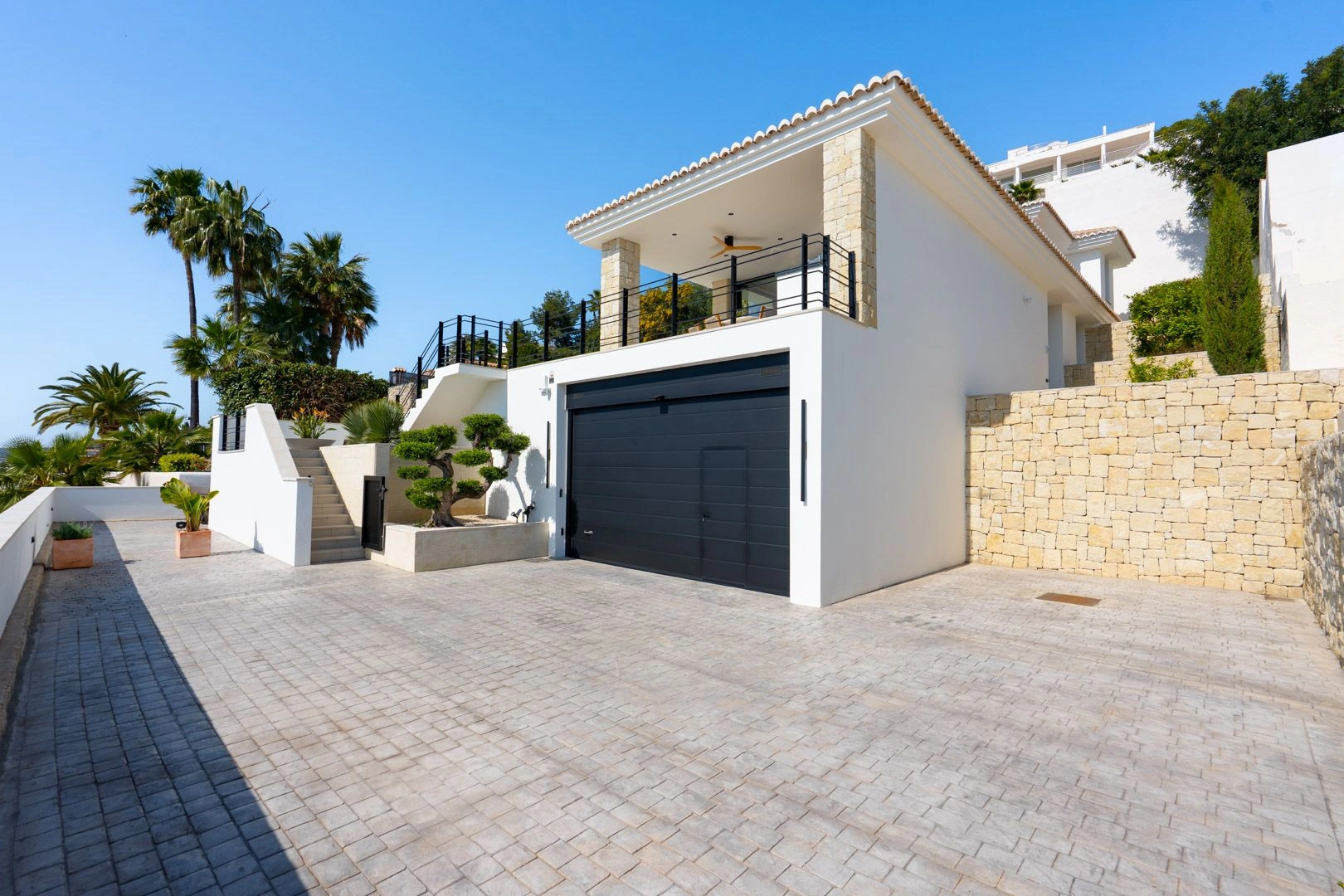 Impresionante villa mediterránea de lujo con vistas al mar en venta en Benissa