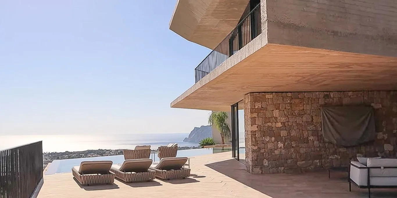 Schöne einzigartige Villa mit Meerblick zum Verkauf in Benissa