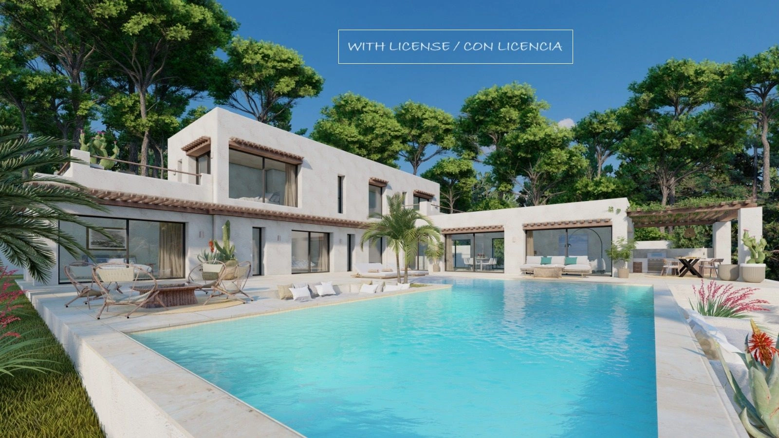 AR54079 - Preciosa villa ibicenca con vistas al mar en venta en Jávea