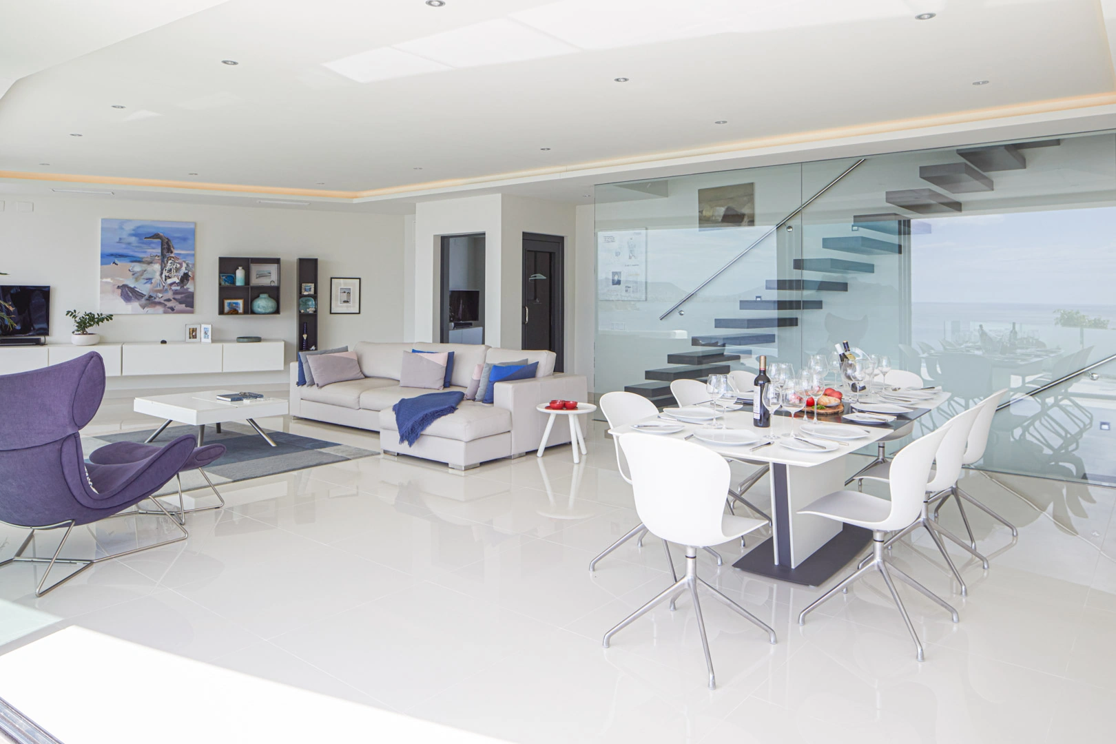 Designer-Villa mit Panoramablick auf das Meer zum Verkauf in El Portet, Moraira