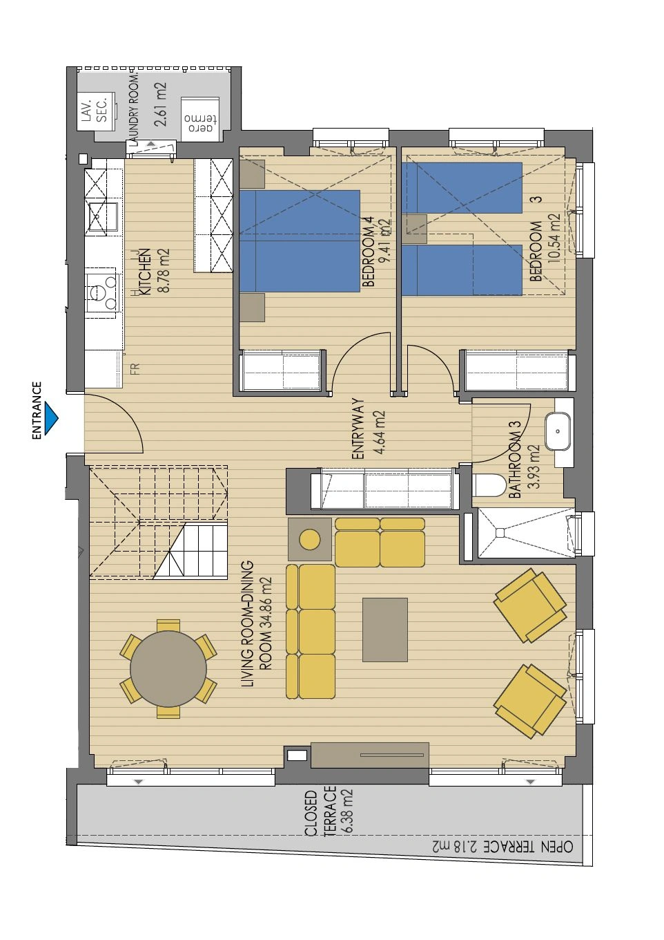 Duplex élégant neuf dans un emplacement exclusif.