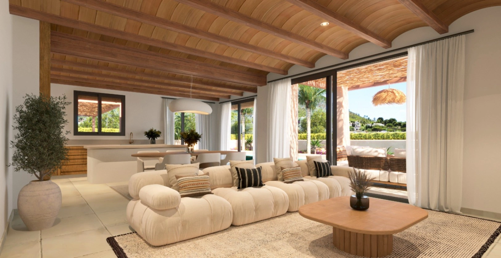 Villa de estilo ibicenco en venta en Lomas del Rey