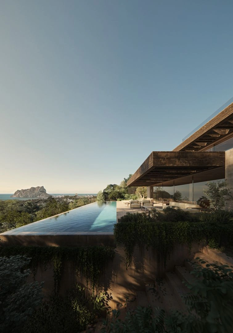Fantastische Neubauvilla mit Meerblick zum Verkauf in Benissa