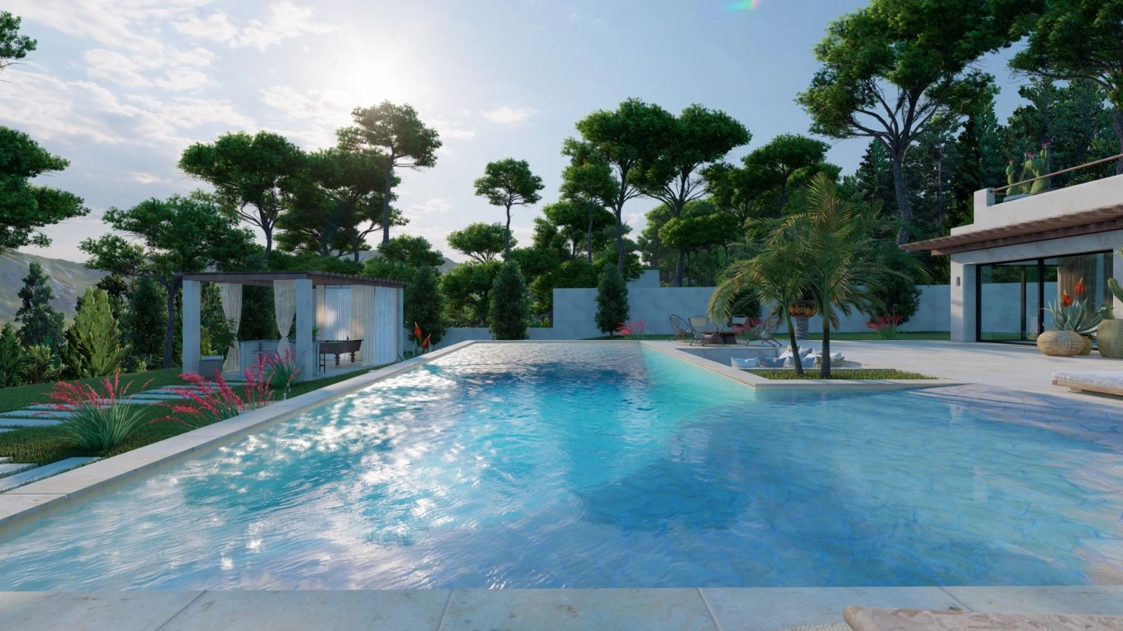 Belle villa d’Ibiza avec vue sur la mer à vendre à Jávea