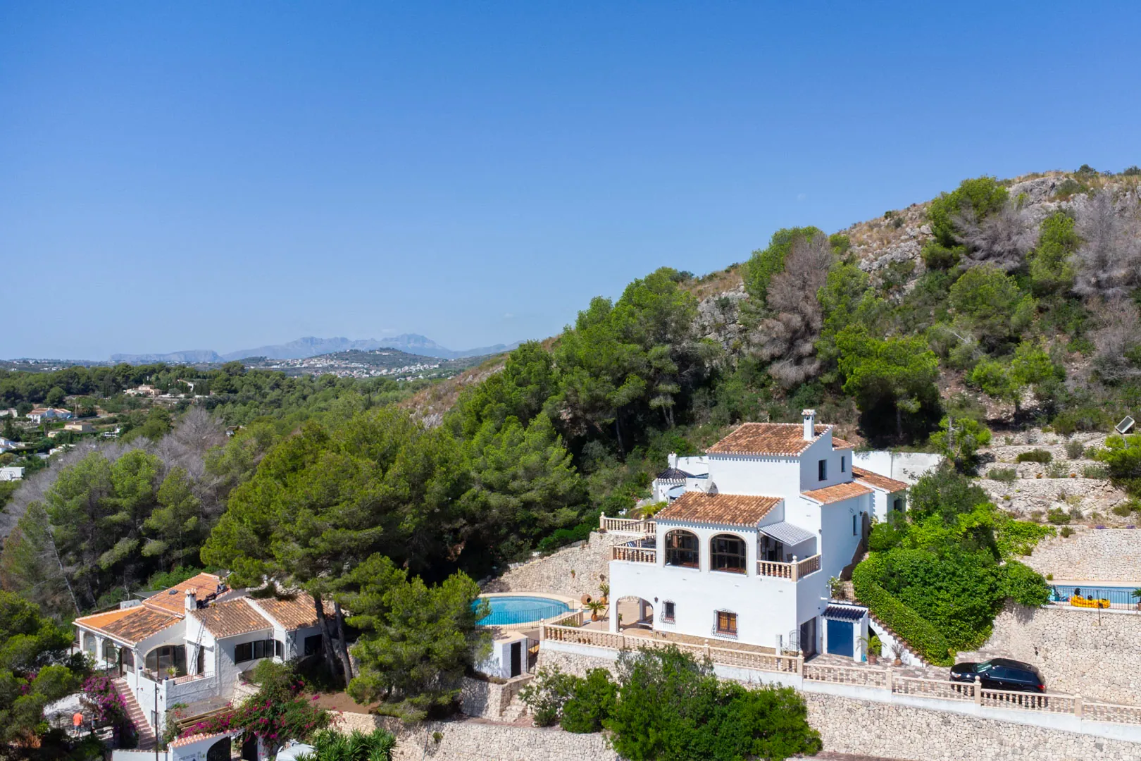 Villa traditionnelle avec vue sur la mer et totale intimité à Jávea