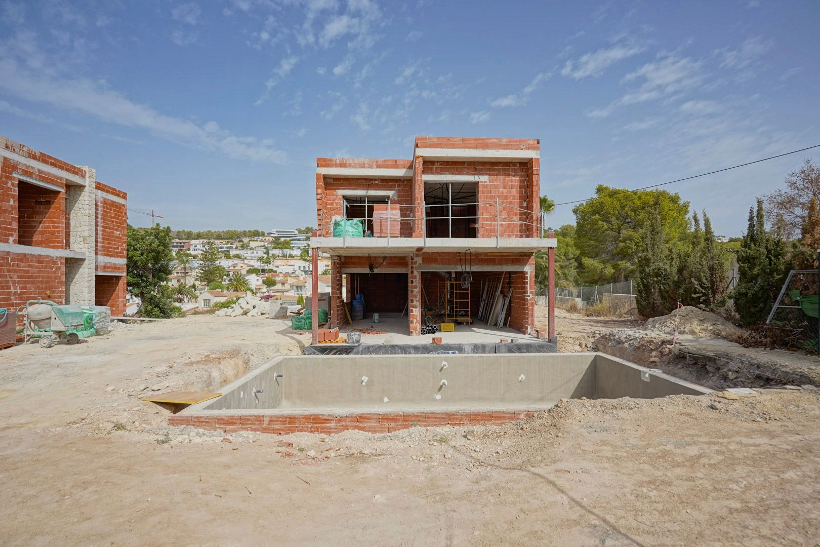 Villa moderna en construcción en venta en Calpe