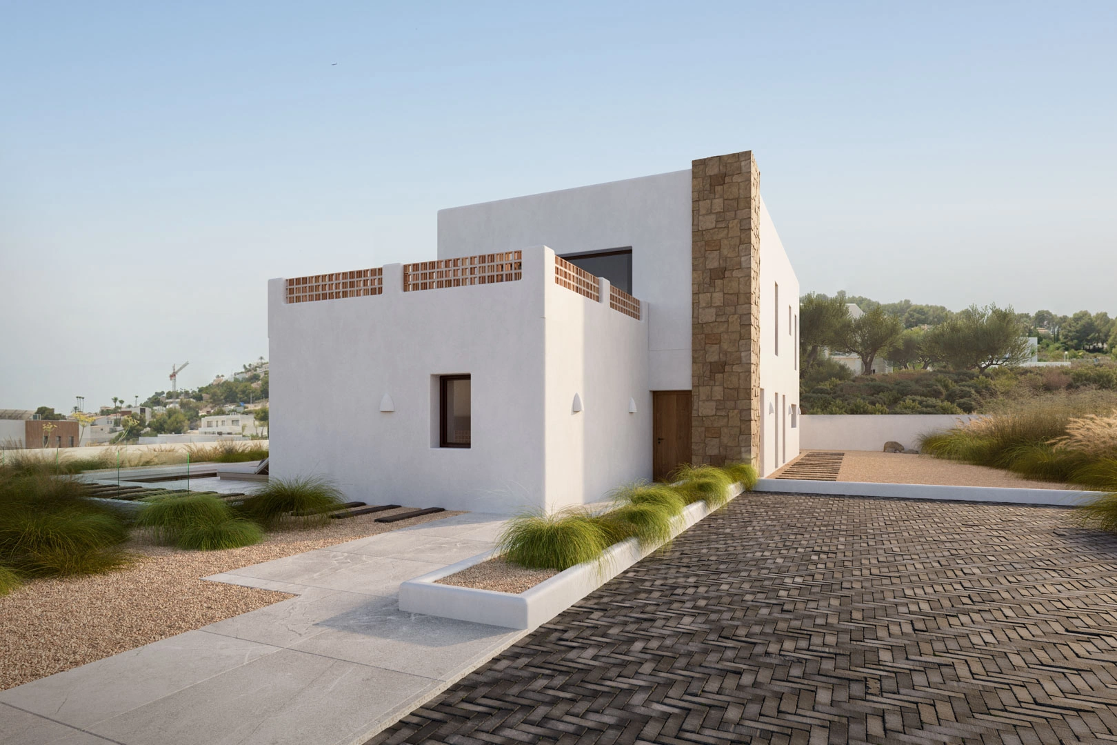 Proyecto de villa moderna con licencia a la venta en Moraira