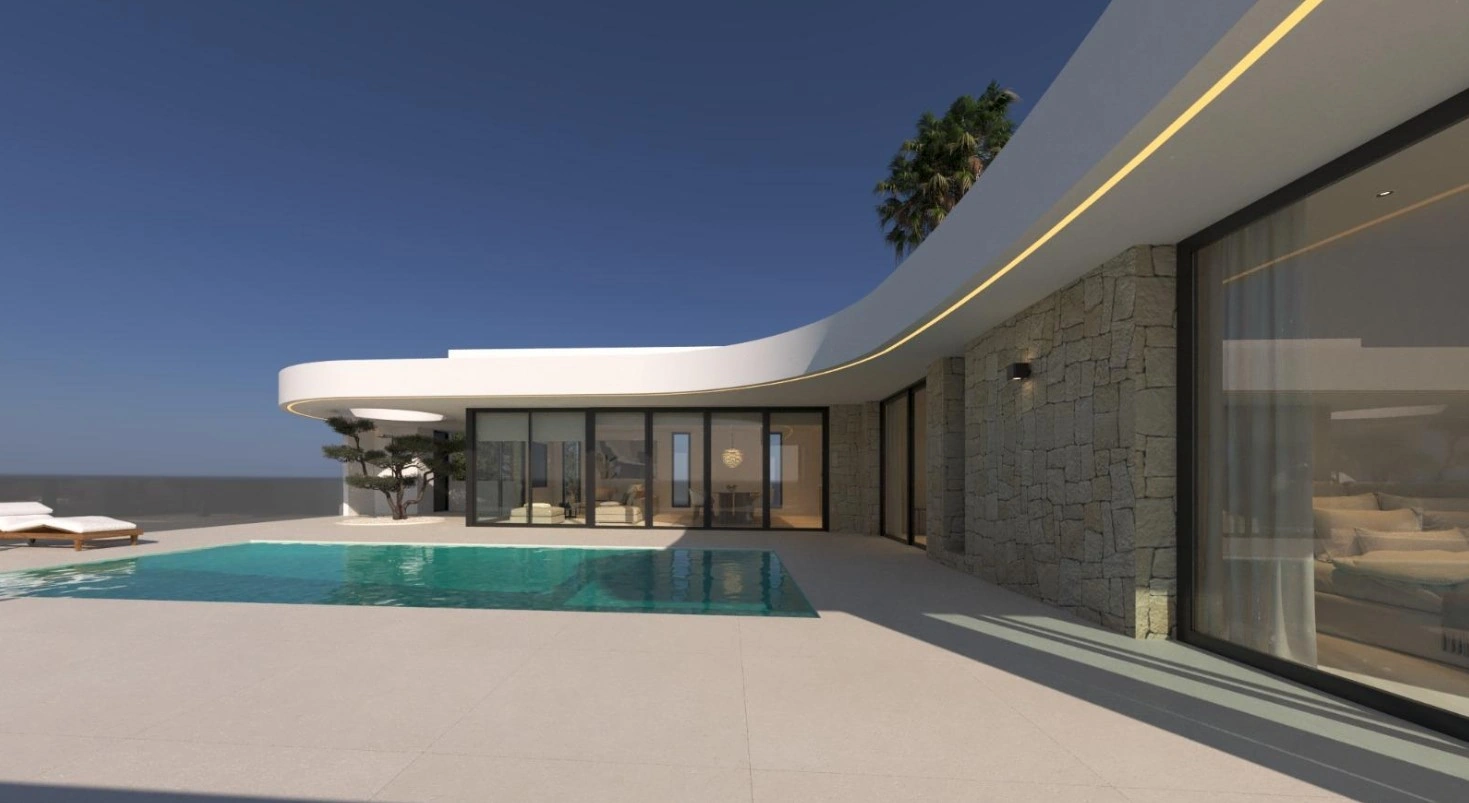 Villa de luxe neuve avec vue panoramique à vendre à Calpe