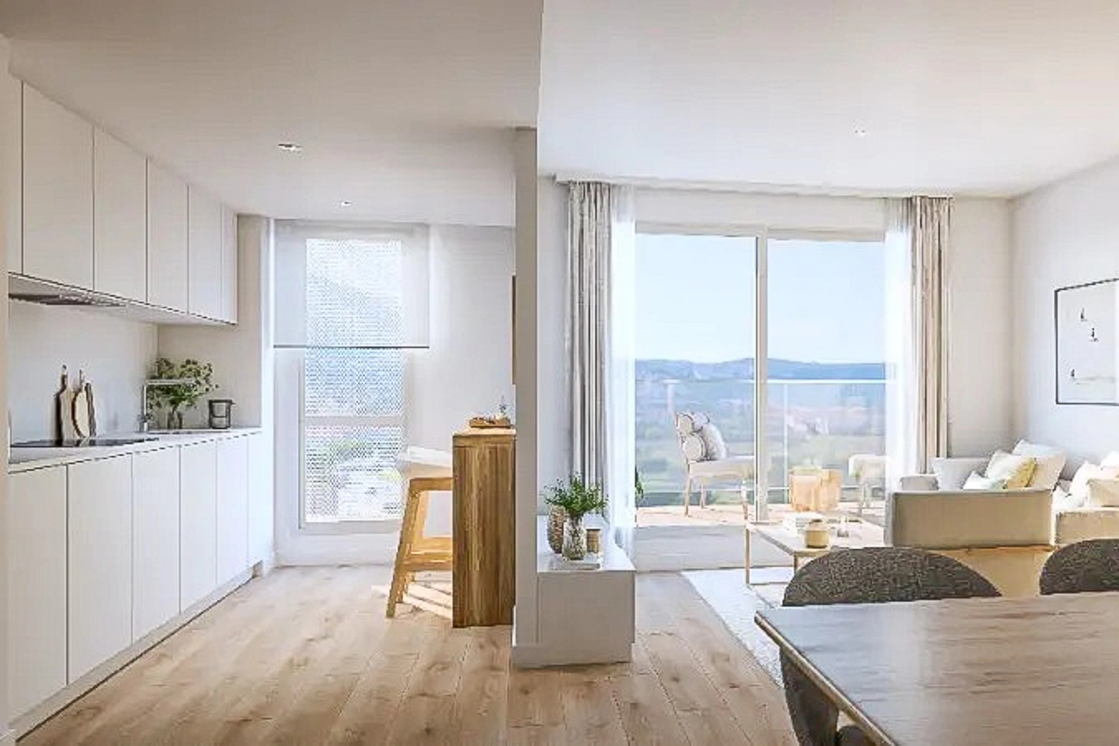 Urbanización de pisos modernos cercanos al centro y la playa, a la venta en Denia.
