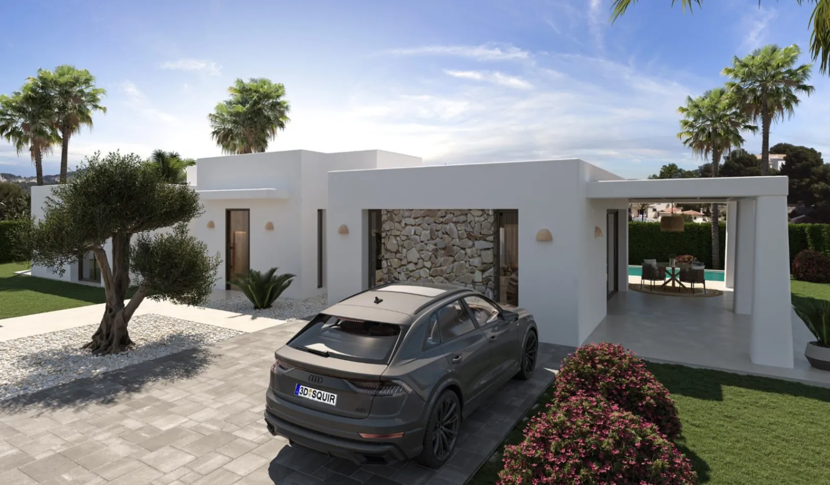 Magnifique villa méditerranéenne neuve à vendre à Lomas del Rey, Jávea.