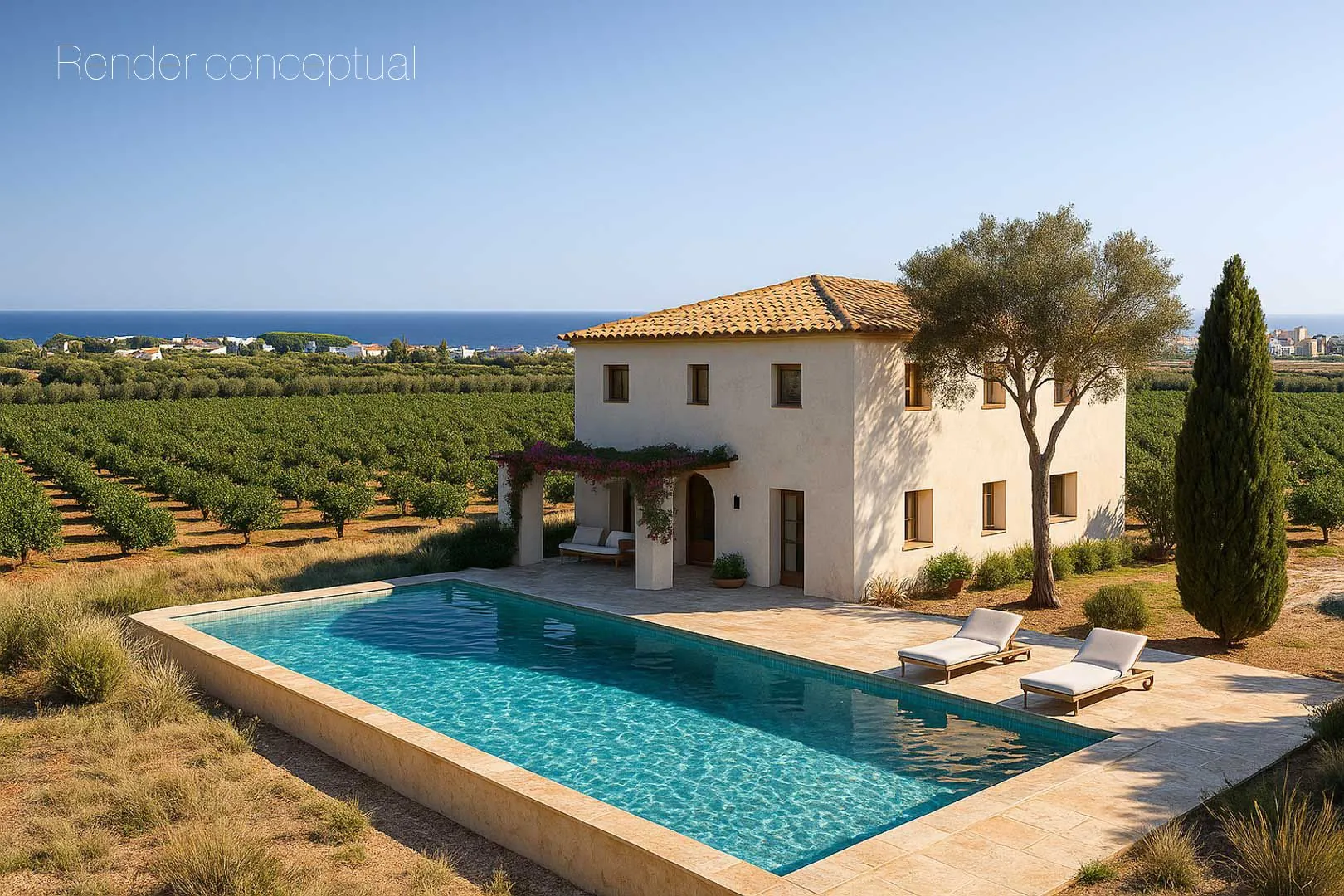 Casa de campo para reformar con gran parcela a la venta en Denia