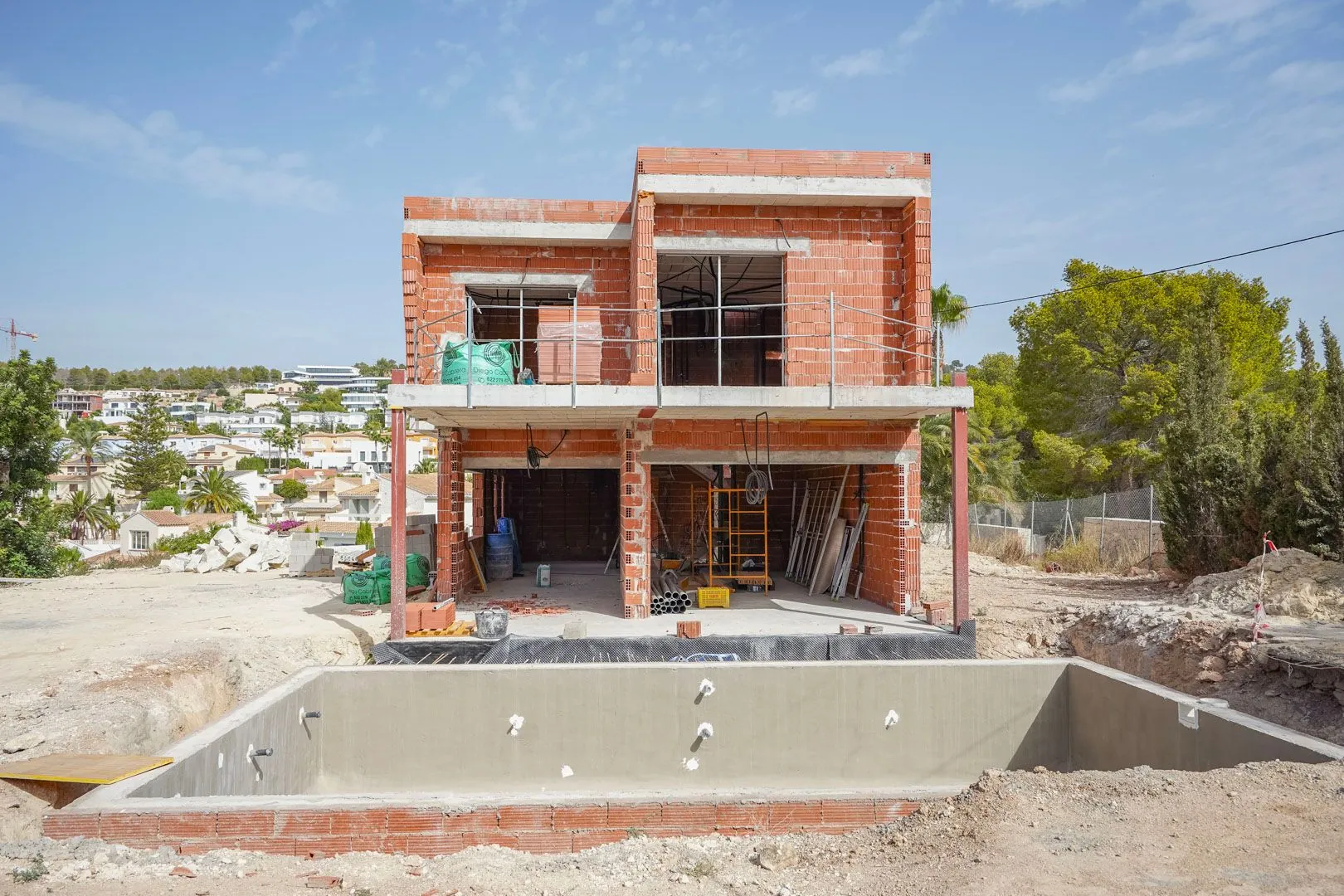Villa moderna en construcción en venta en Calpe