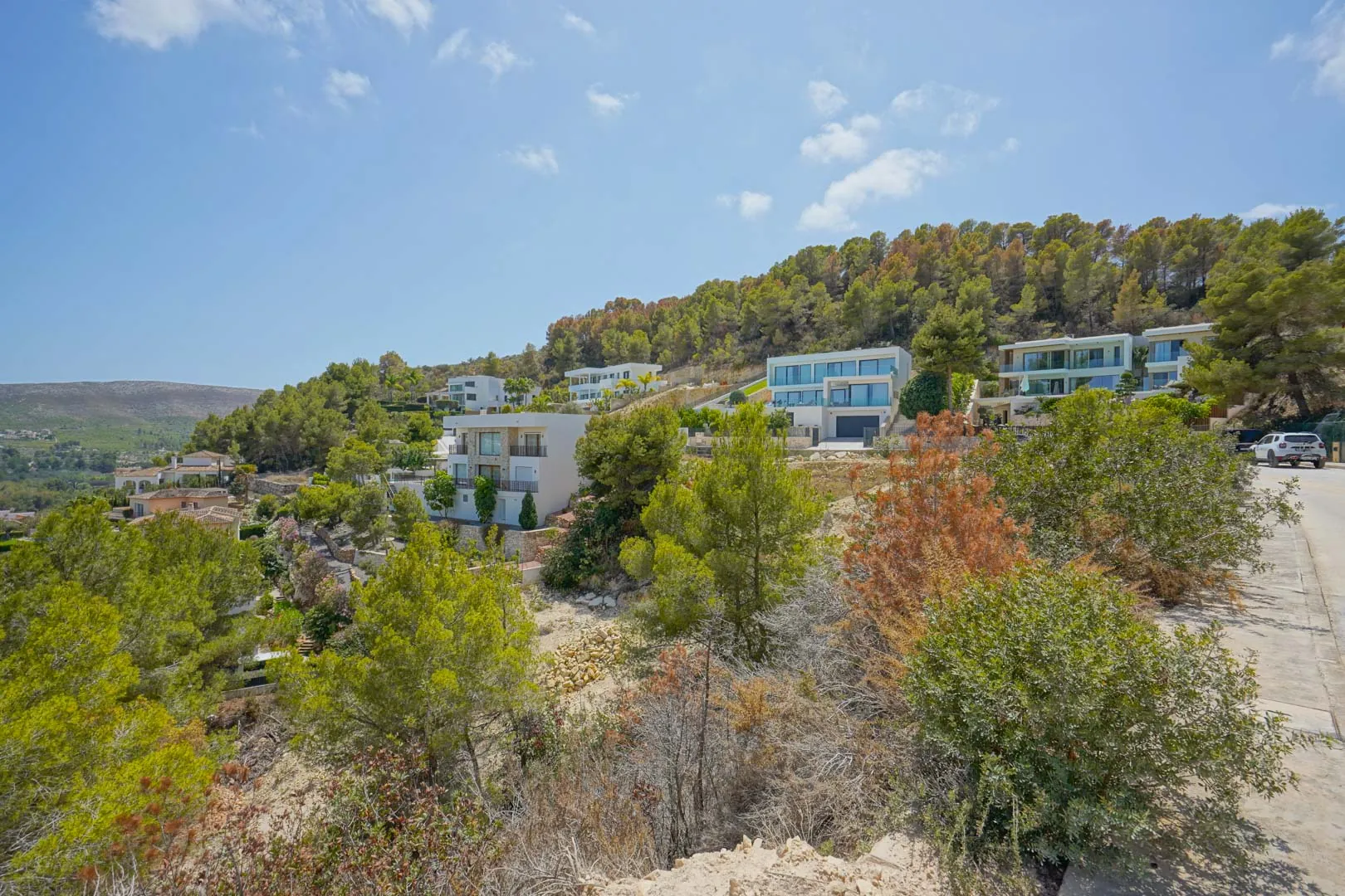 Villa neuve en construction avec vue sur la mer à vendre à Javea.