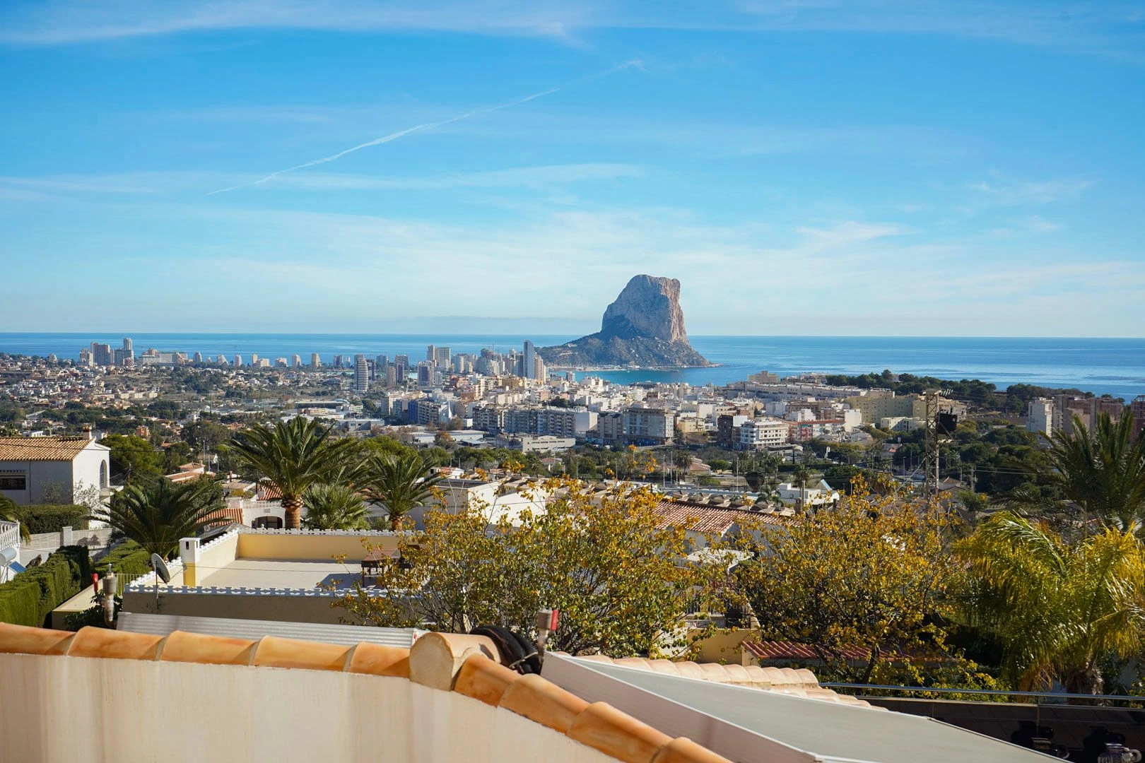 Villa con vistas panoramicas al mar en venta en Calpe