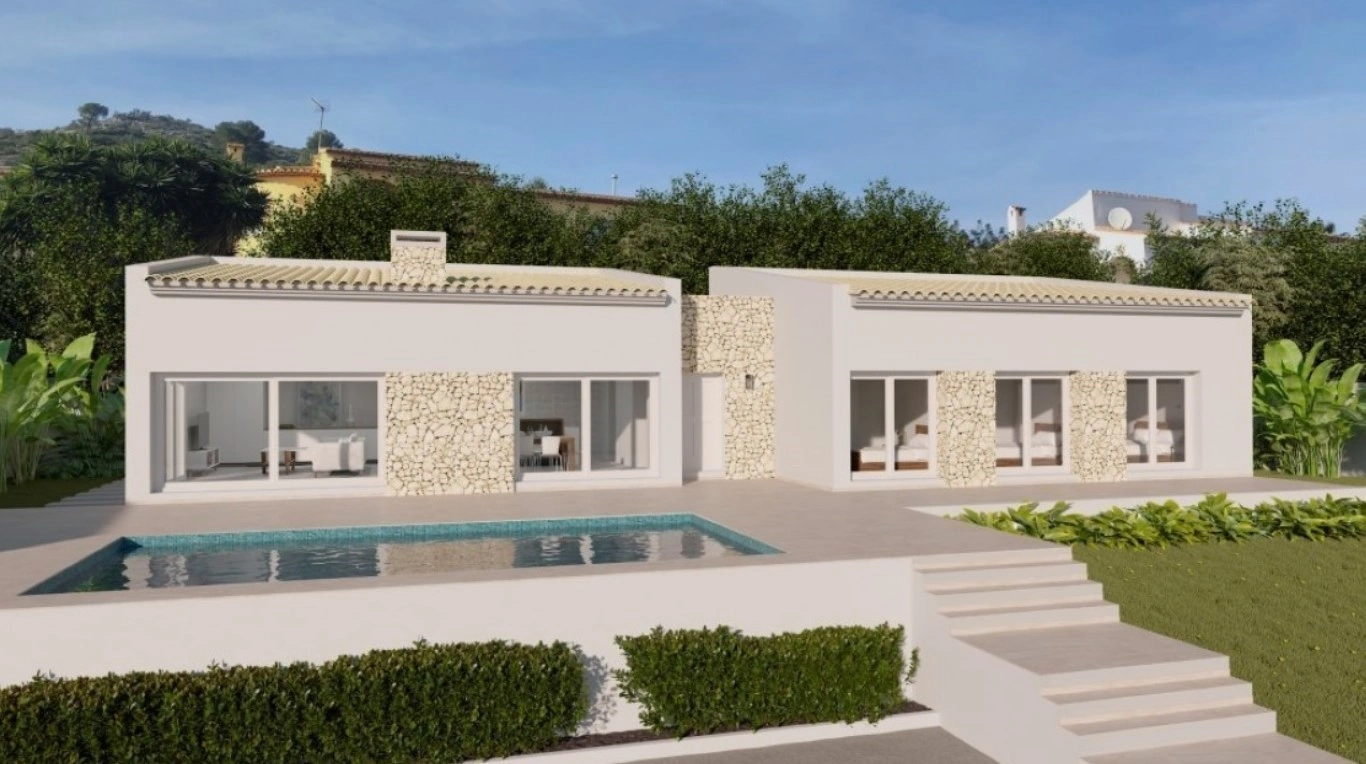 AR55370 - Moderna villa di nuova costruzione su un unico piano in vendita ad Alcalali