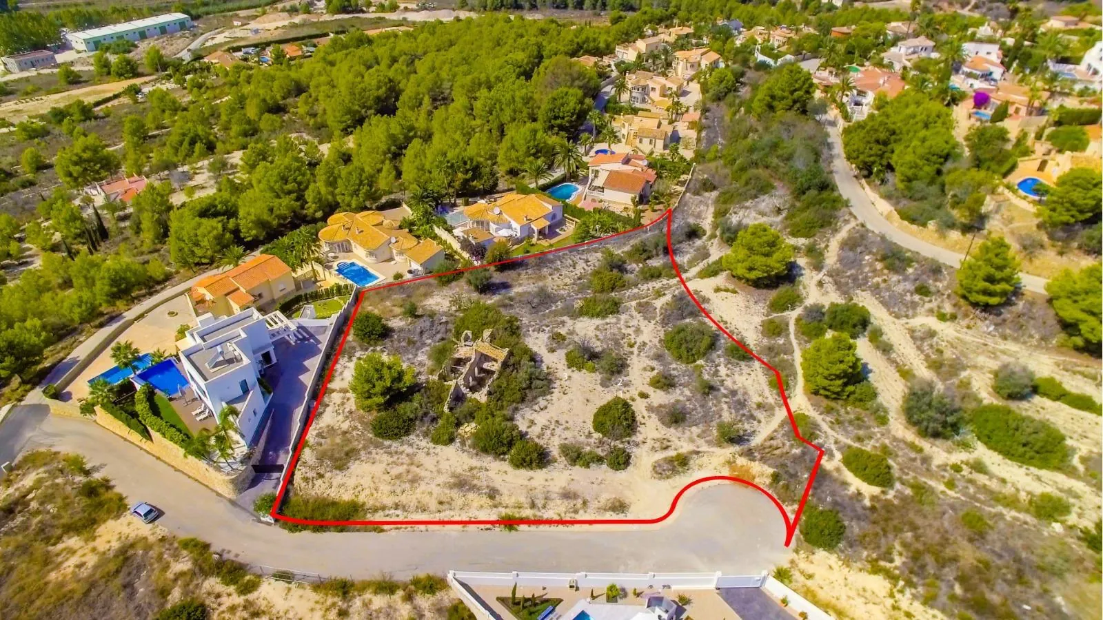 Parcela urbana con vistas 360º en Calpe