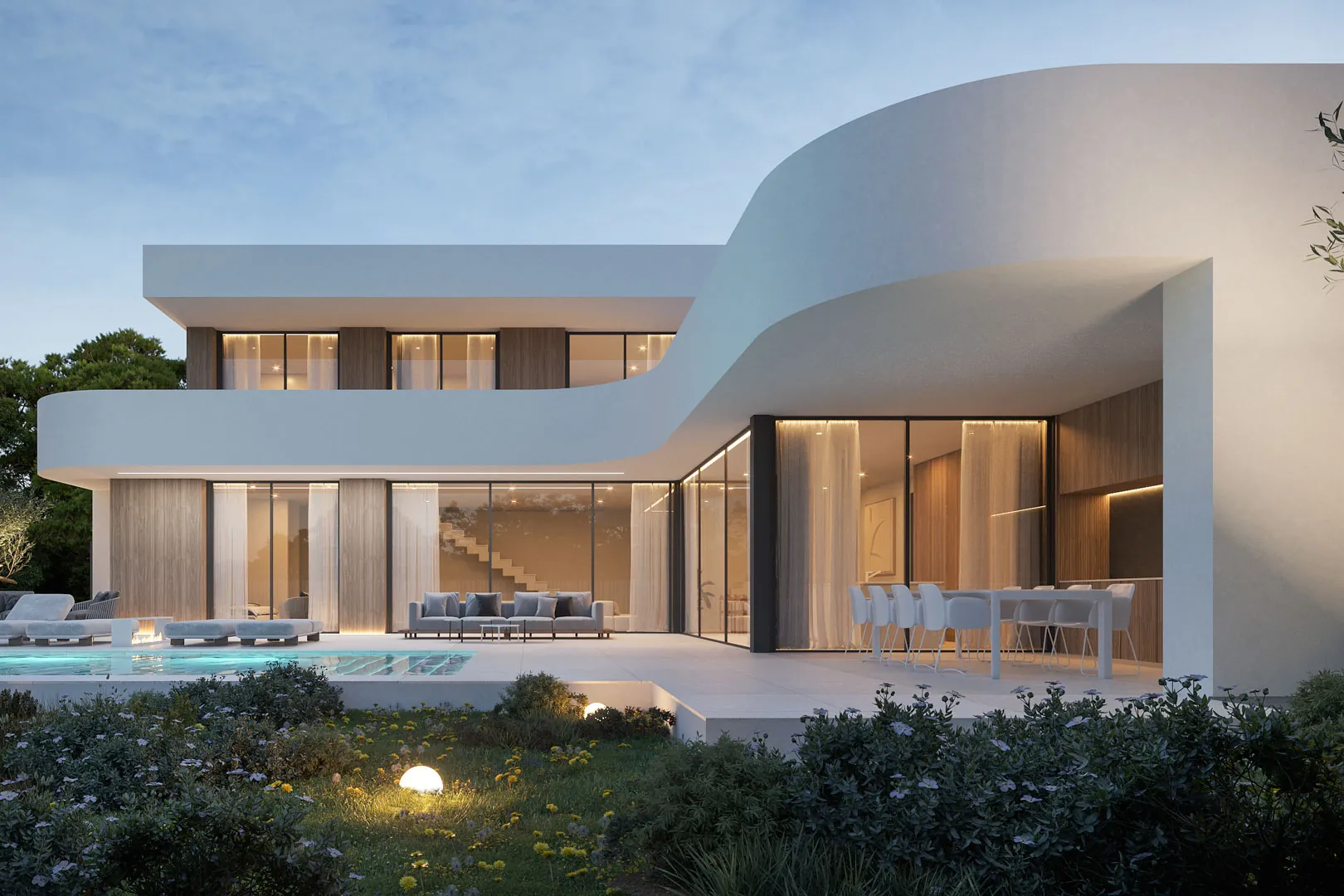 Proyecto de villa moderna con licencia garantizada a la venta en Moraira