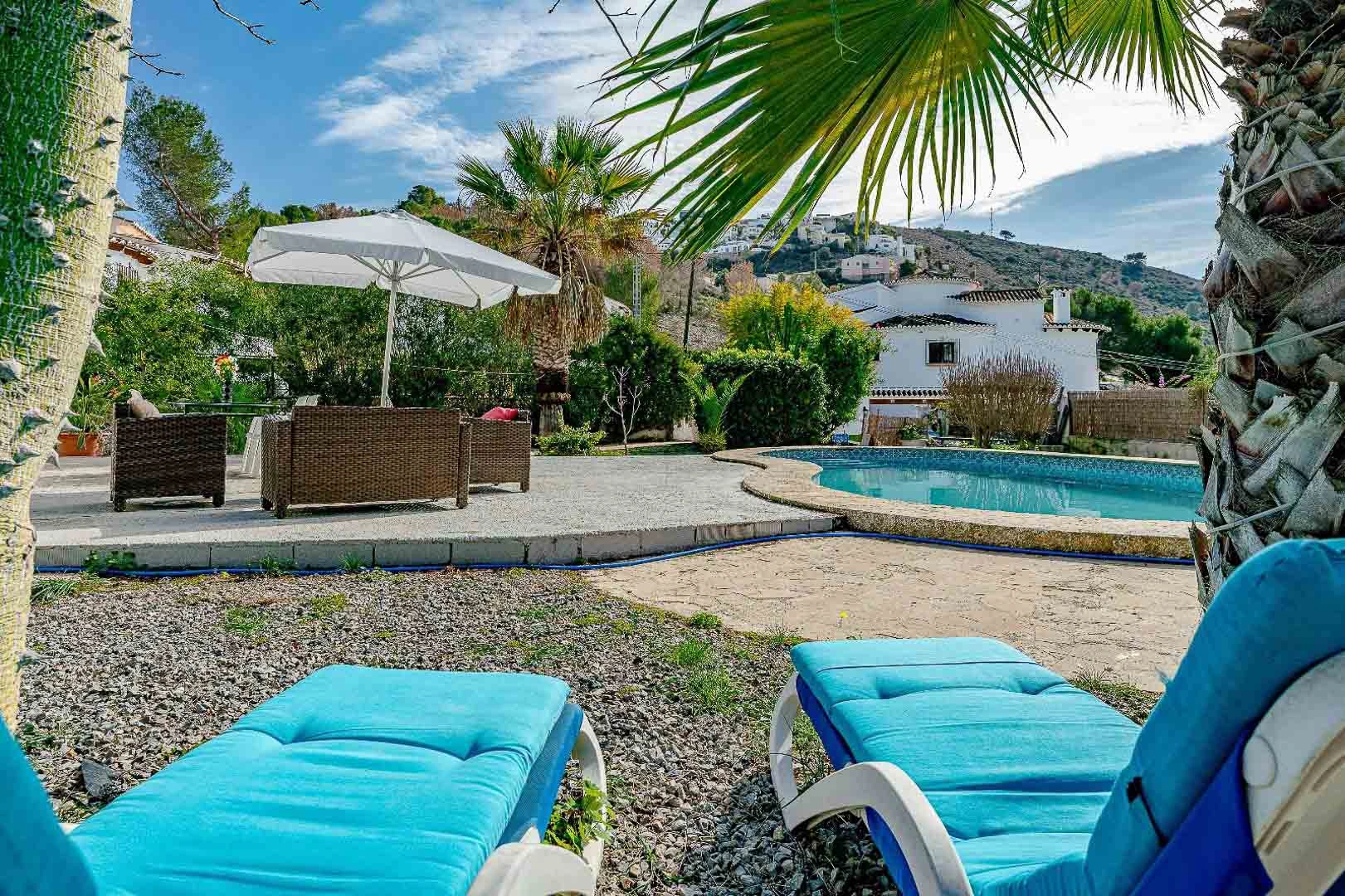 Charming villa for sale in Moraira with 2 bedrooms and a private pool.