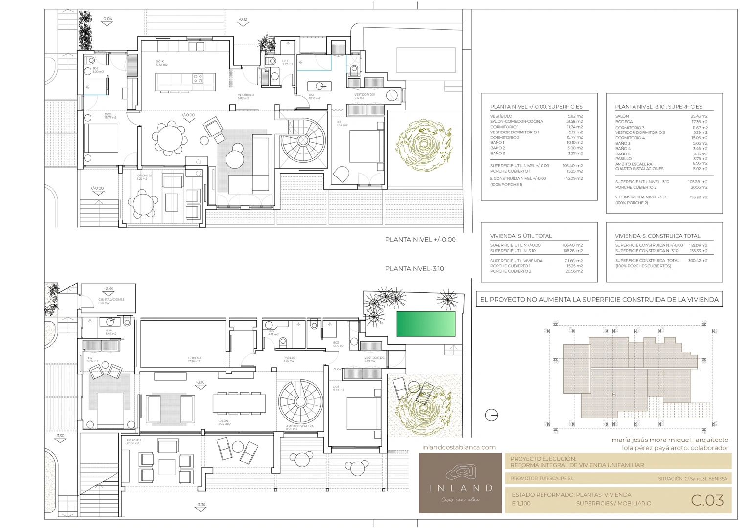 Projekt zum Verkauf: Contemporary Mediterranean Style Renovierung in Benissa