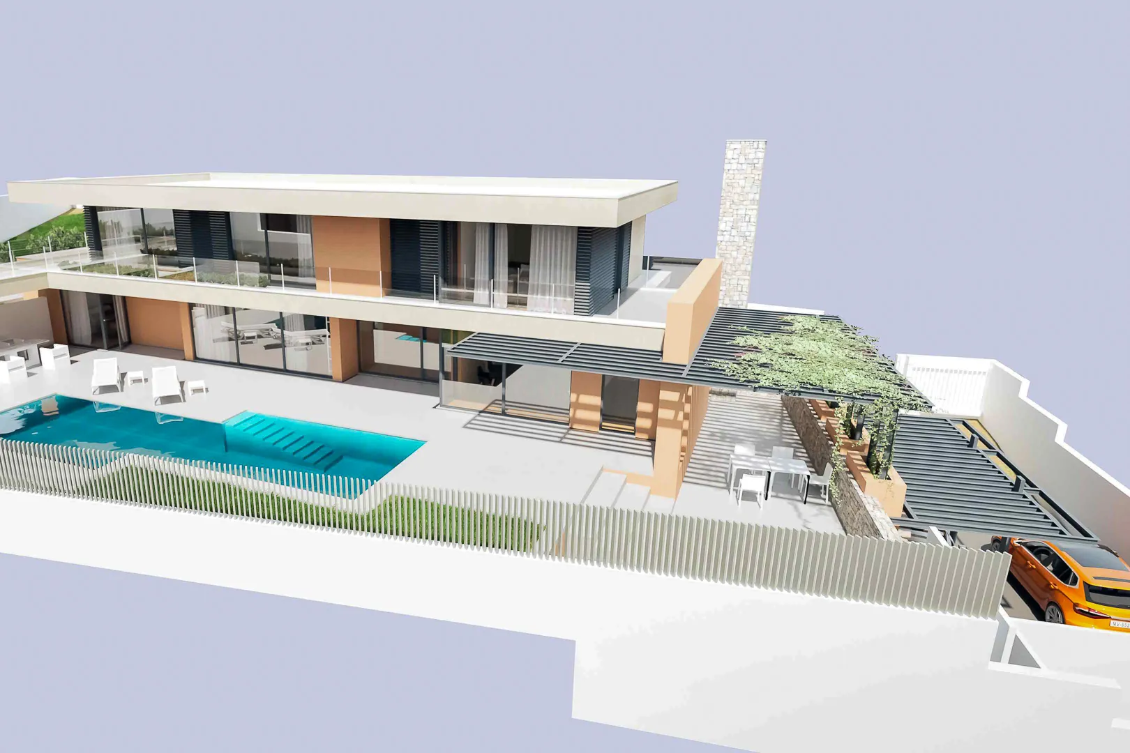 Proyecto de villa moderna con vistas panorámicas y piscina privada en Moraira. - 3