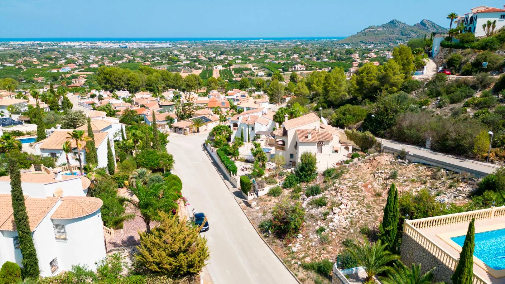 Vivienda moderna de obra nueva con vistas panorámicas en venta en Monte Solana, Pedreguer