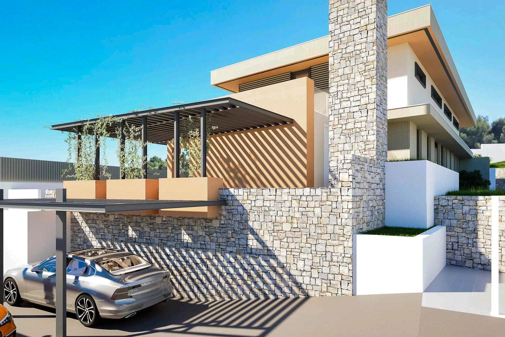 Proyecto de villa moderna con vistas panorámicas y piscina privada en Moraira. - 2