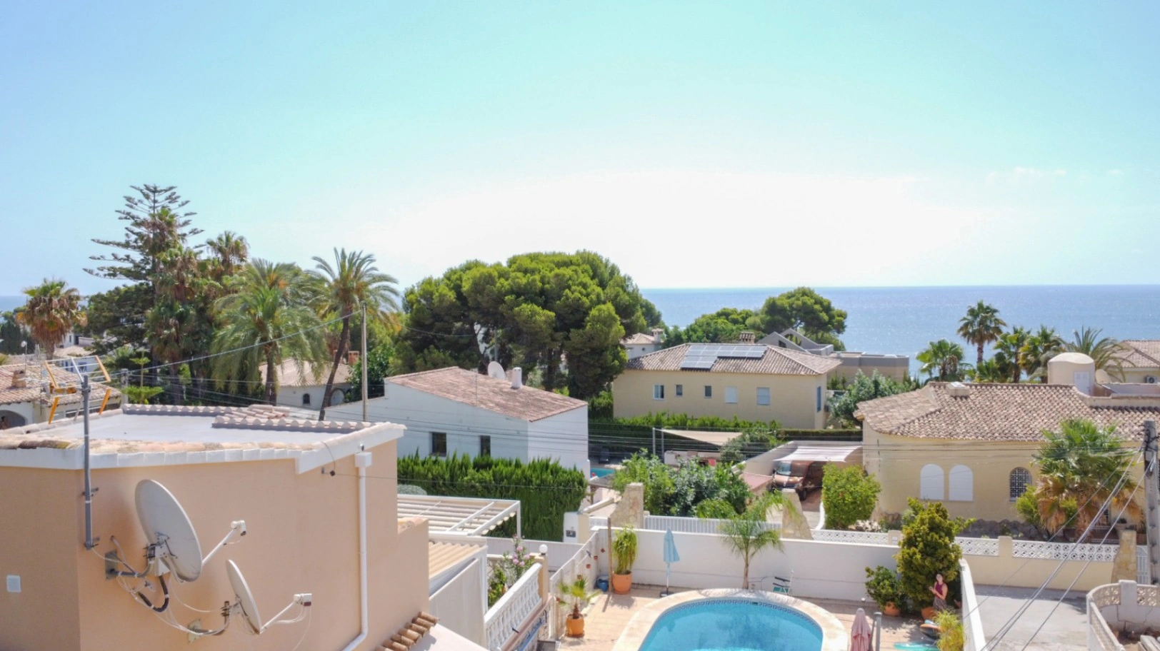 Traditionelle Villa mit Meerblick in Strandnähe in Calpe zu verkaufen