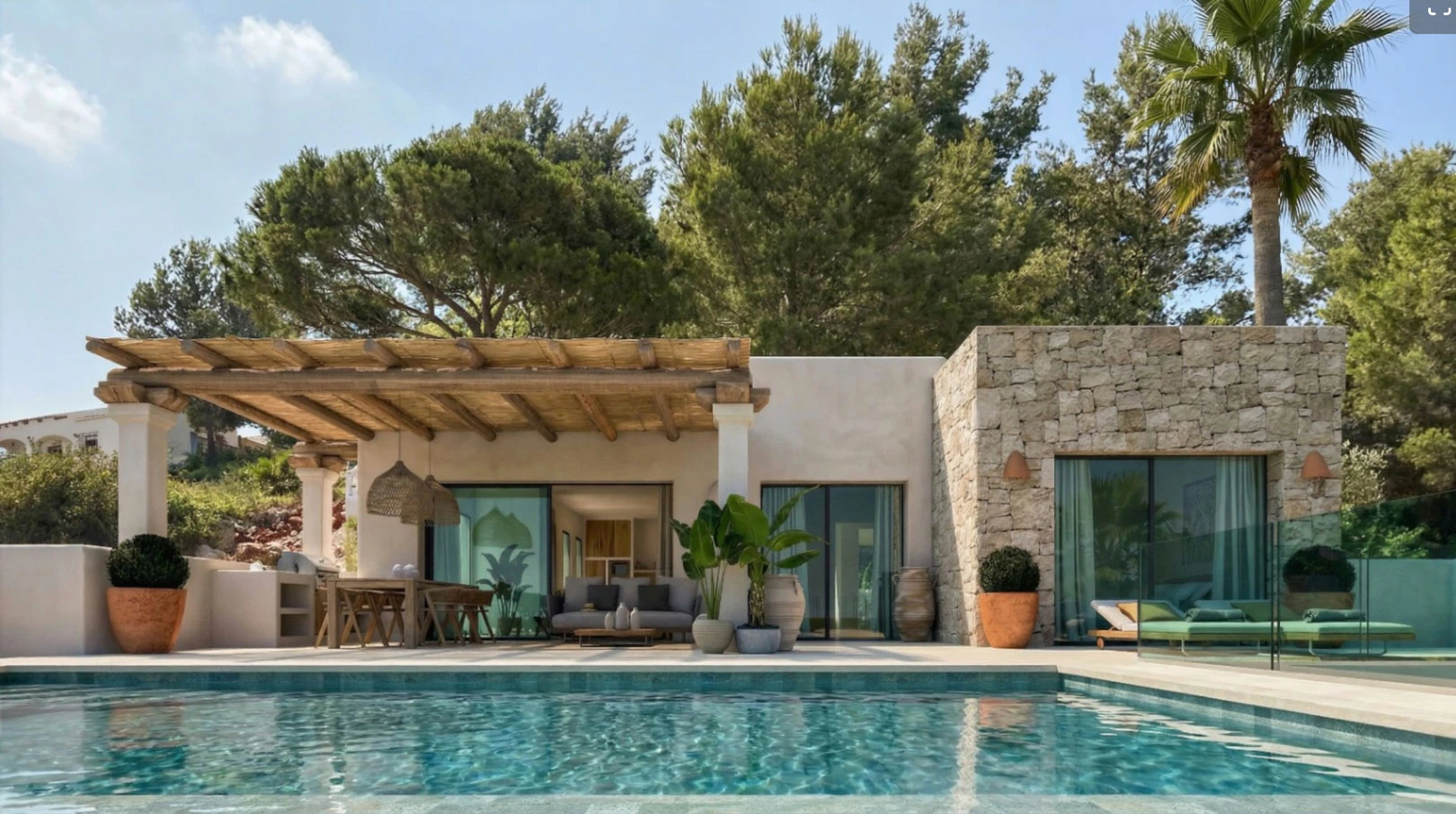 Villa de diseño con esencia mediterránea y máxima tranquilidad a la venta en Pedreguer.