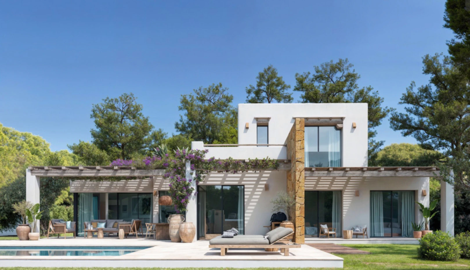 Villa de lujo de estilo ibicenco en La Cala, Jávea