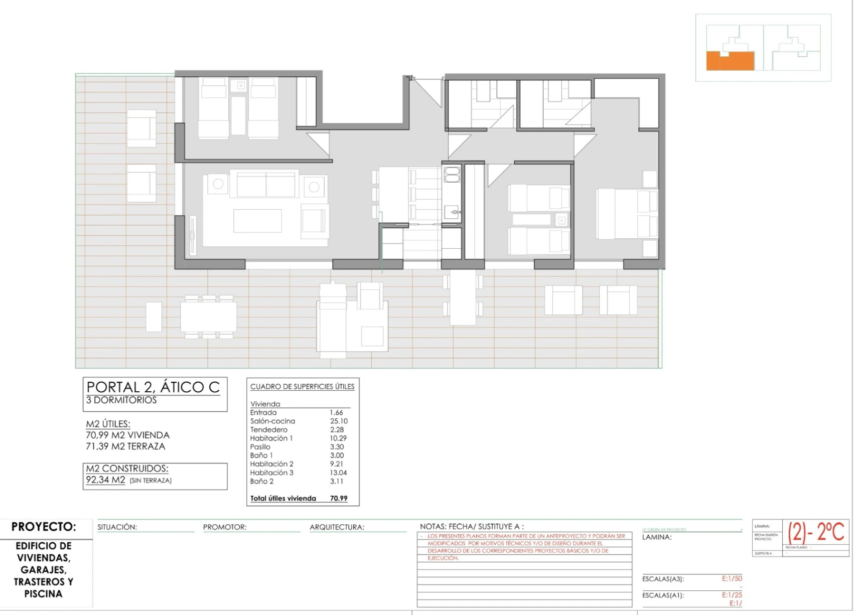 Ático de obra nueva en venta en Jávea