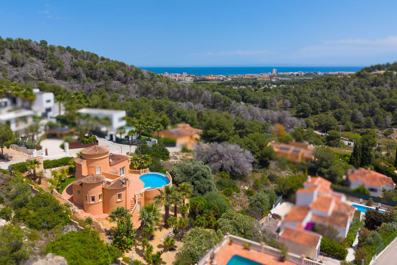 Villa exclusive avec vue sur la mer et piscine à débordement à Jávea