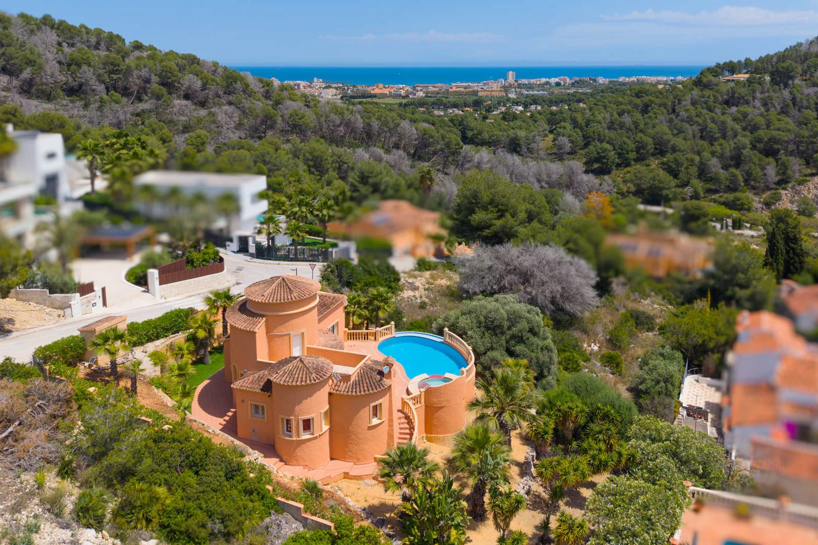 Villa exclusive avec vue sur la mer et piscine à débordement à Jávea