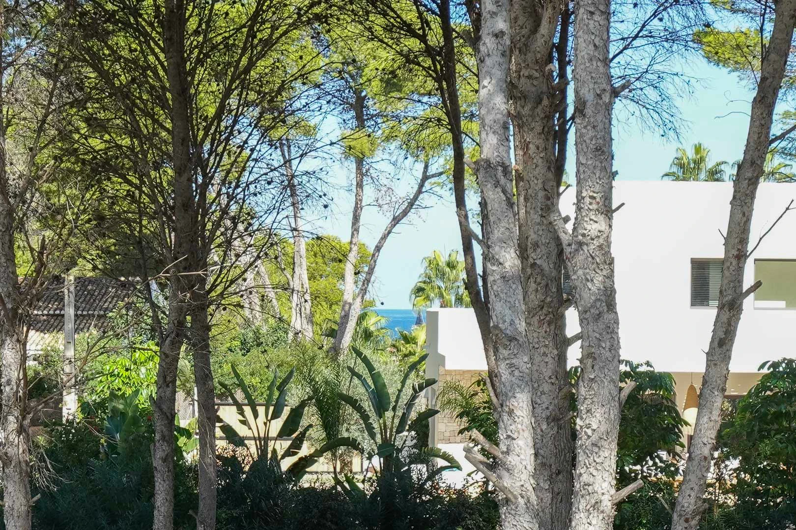 Exclusiva villa moderna con piscina junto a la playa de Cala Blanca