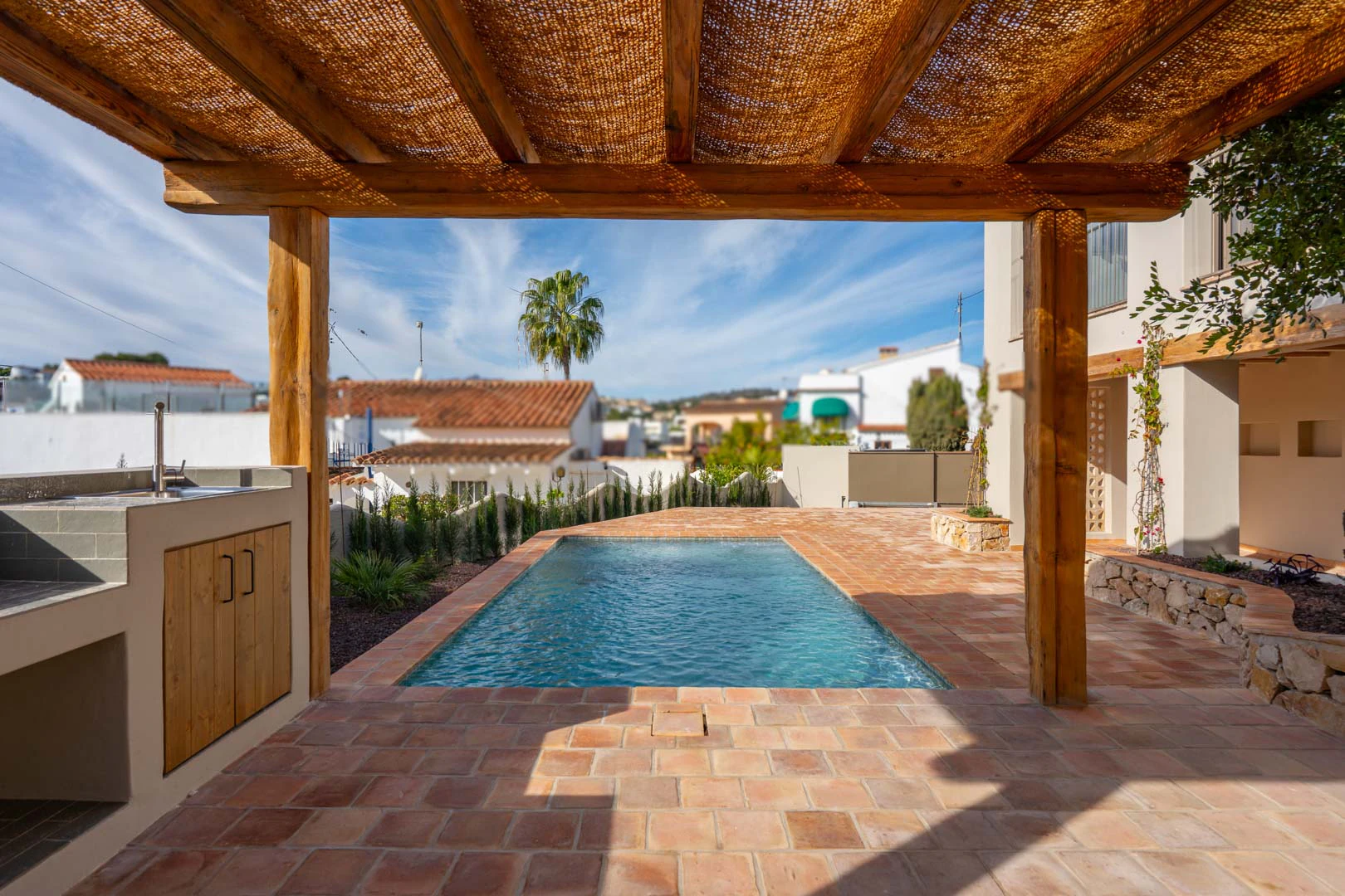 Villa mediterranea ristrutturata con vista sul mare in vendita a La Fustera, Benissa