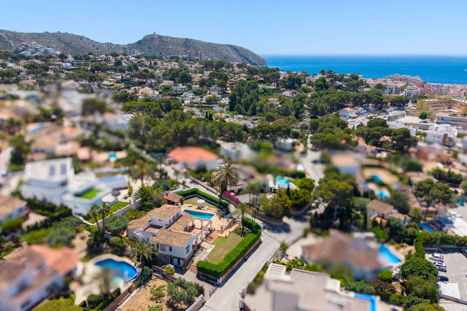 Villa mediterránea con encanto en Pla del Mar, a un paso del centro de Moraira