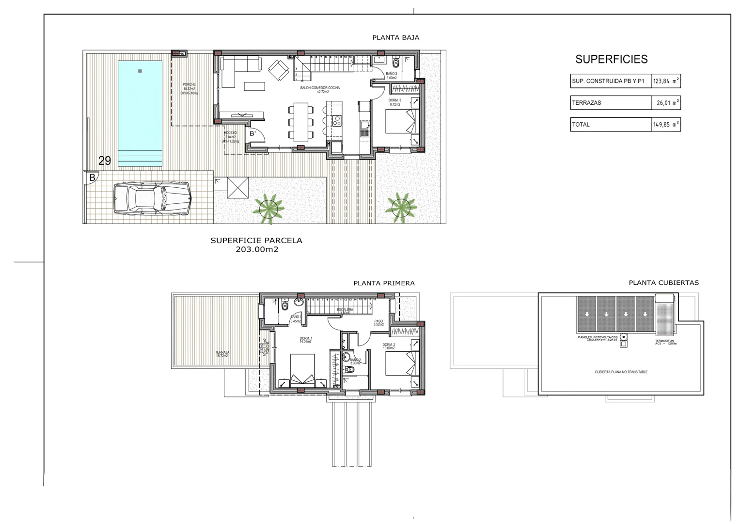 Villa moderna con piscina privada en venta en Polop de la Marina