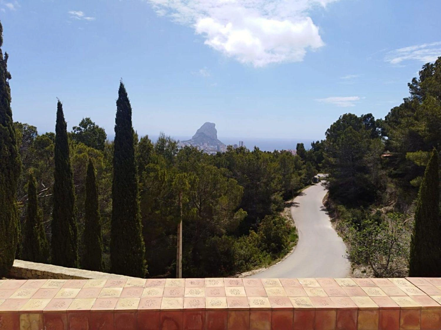 Grundstück in Calpe mit Meerblick.