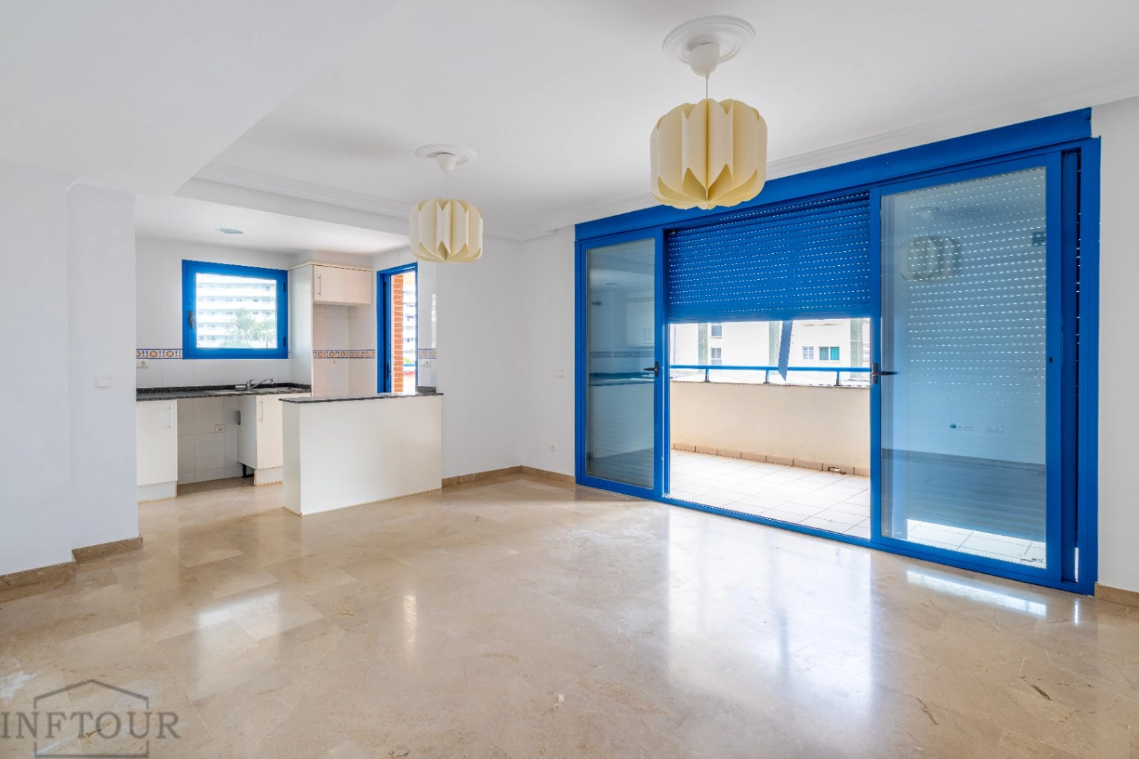 Appartement 2 chambres avec grande terrasse et vue sur la mer près de la plage de la Fossa, Calpe.