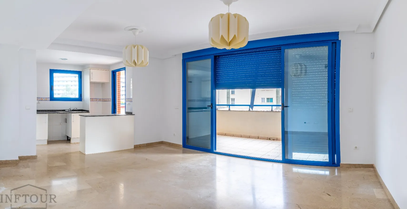 Appartement 2 chambres avec grande terrasse et vue sur la mer près de la plage de la Fossa, Calpe.