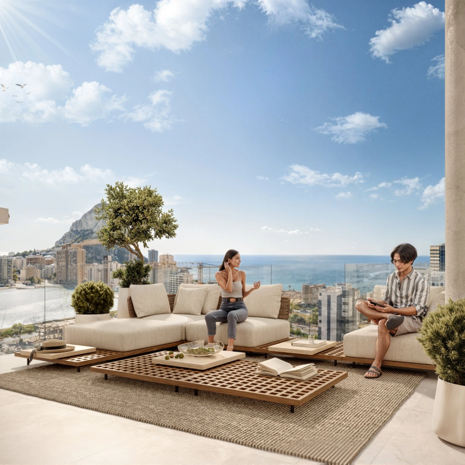 Ático con solárium y piscina privada