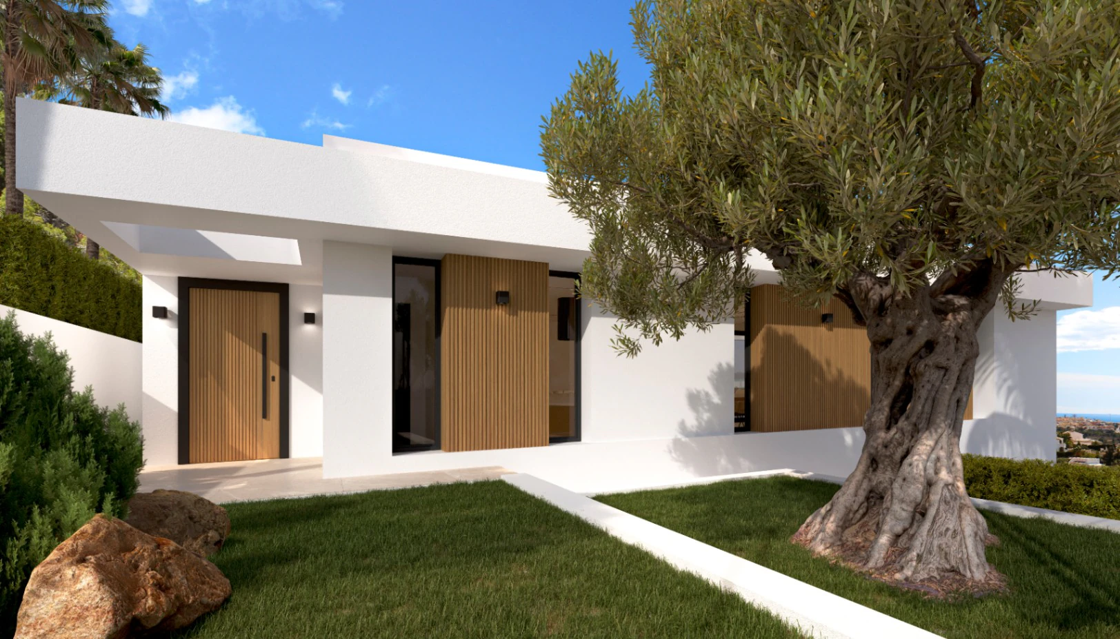 BONITA VILLA MODERNA EN CONSTRUCCION