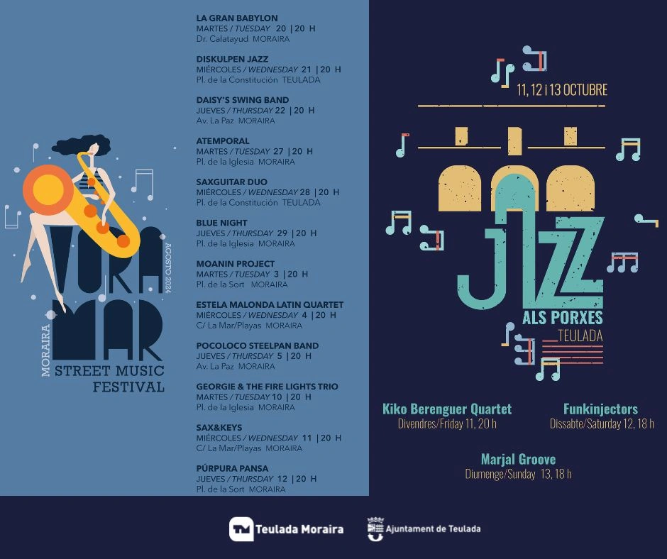 Voramar Street Music Festival - JAZZ in Teualda - Moraira