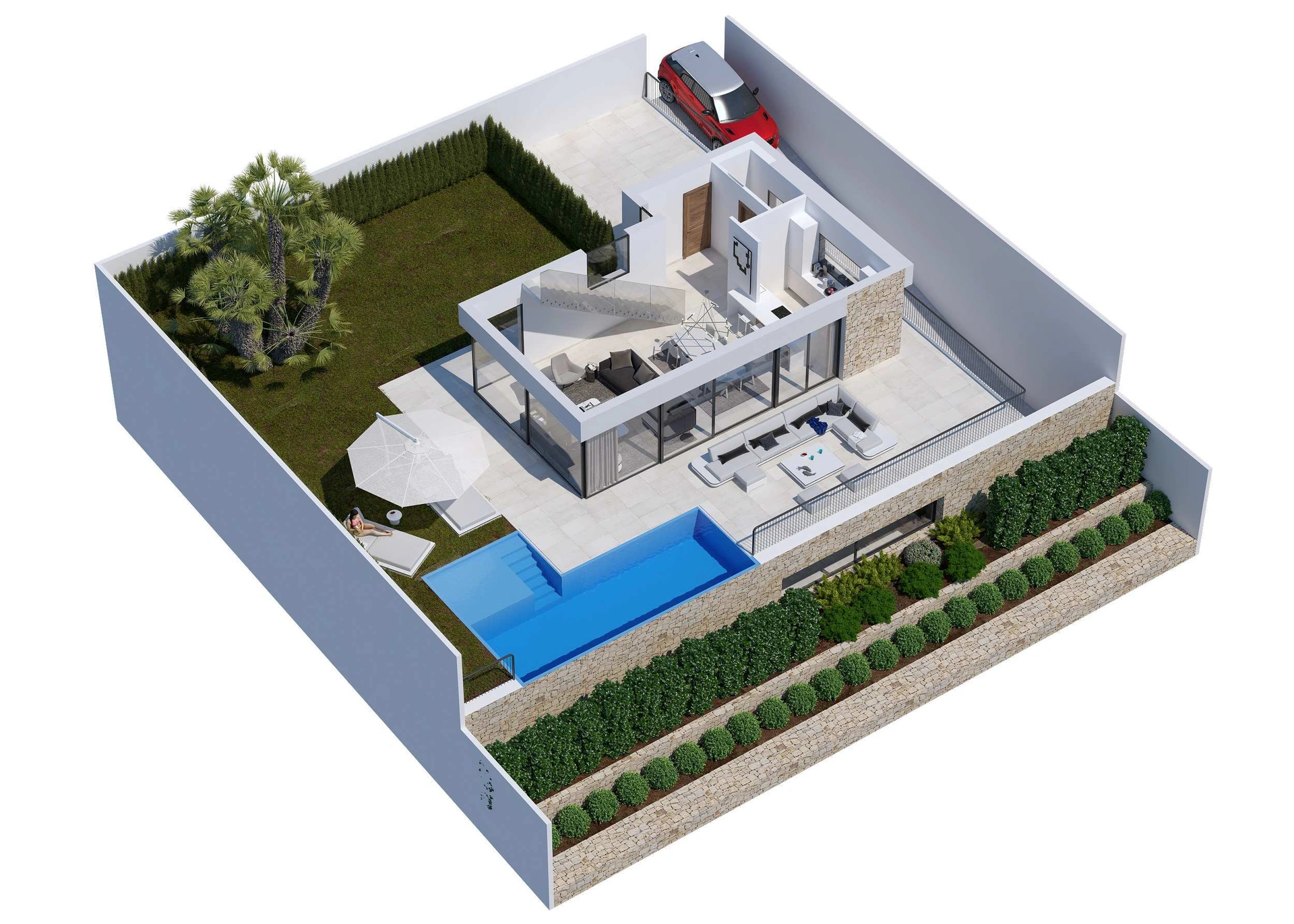 Villa met 3 slaapkamers en 3 badkamers in Finestrat, Benidorm