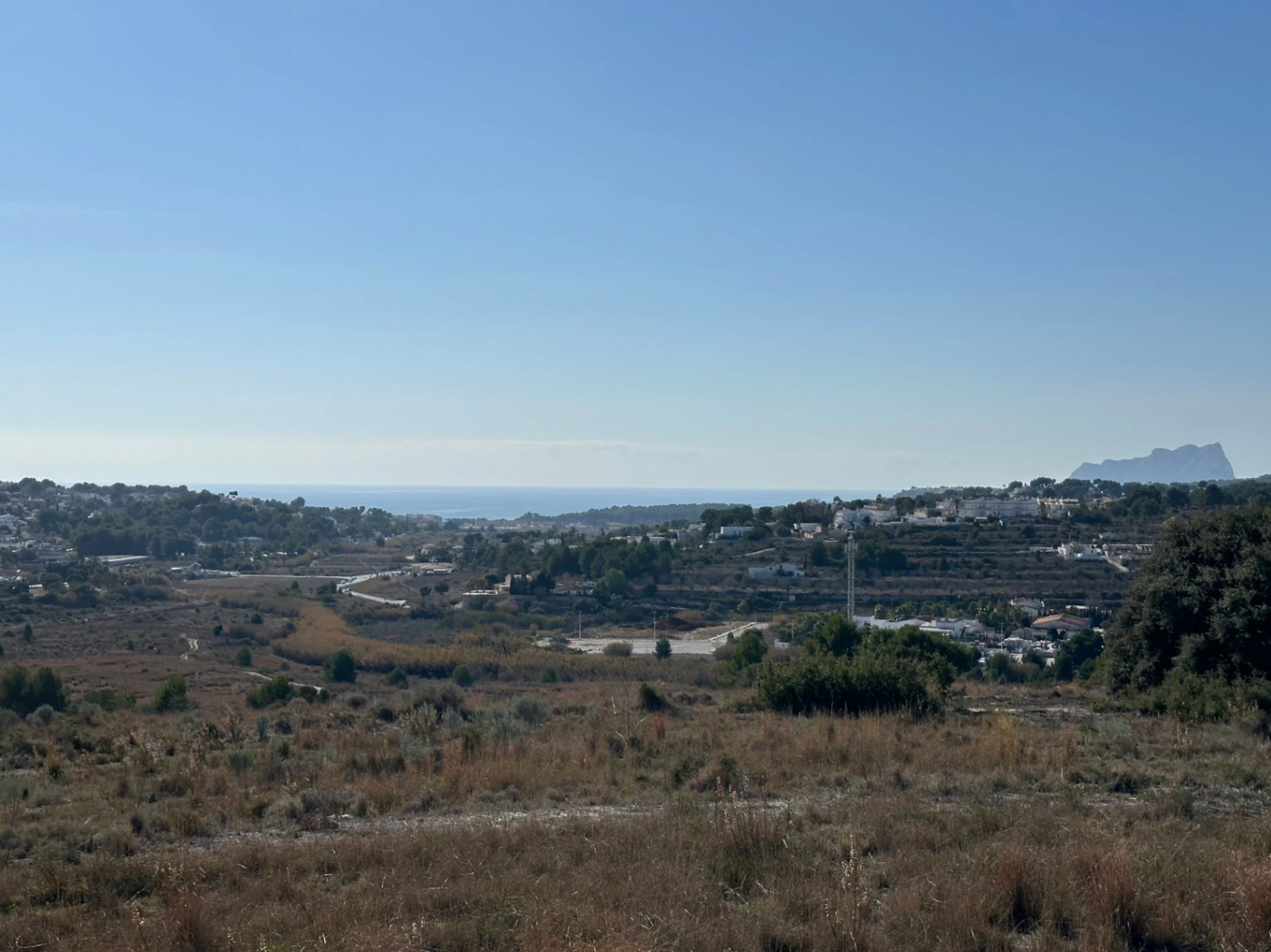 Immense terrain rustique avec vue sur la mer à Moraira