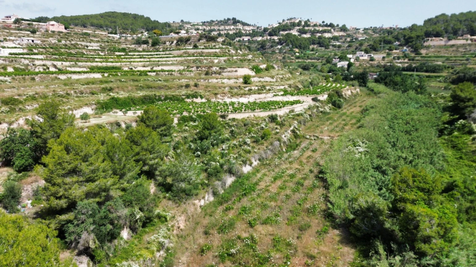 Rustic Building Plot with Sea Glimpses for Sale in Teulada-Moraira