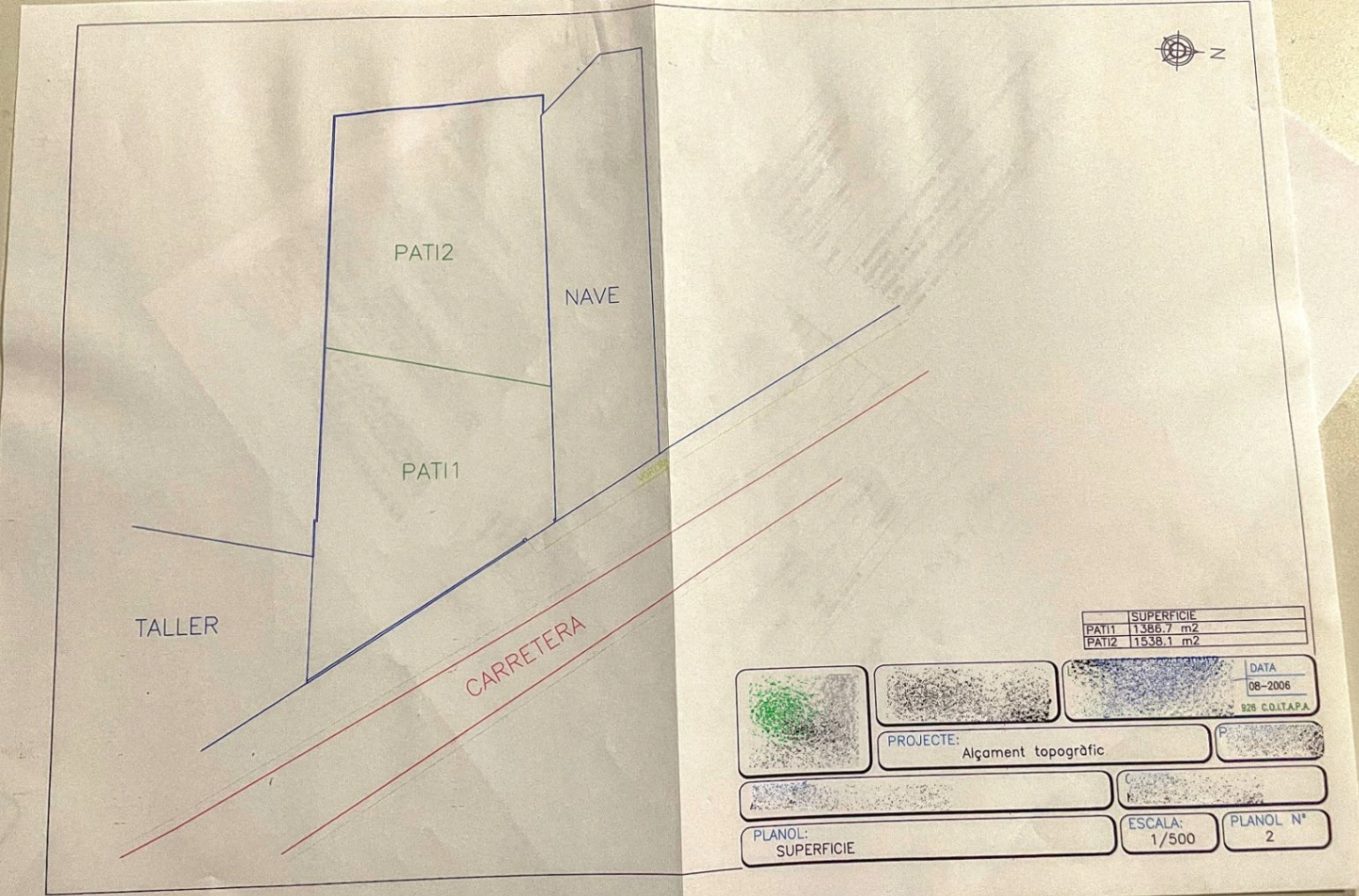 Commercial premises for sale of 1244 m² with urban land.