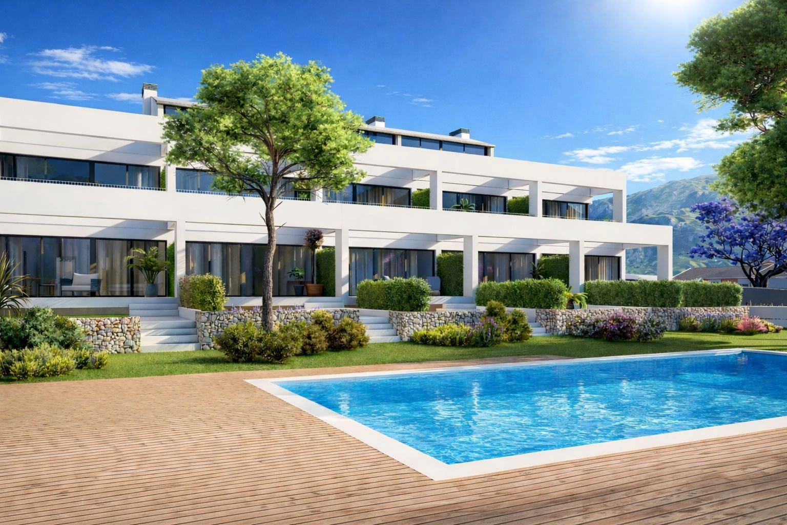 Residencial exclusivo de 10 viviendas con jardín o ático en Pego desde 205.680 €